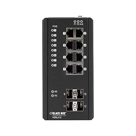 Black Box ENET POE+ Industrial Switch MGD (LIE1014A)