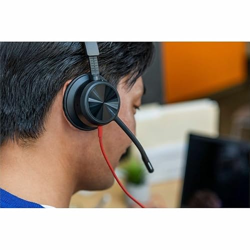 Poly Blackwire 8225 Headset - Stereo - USB Type C - Wired - 32 Ohm - 20 Hz - 20 kHz - Over-The-Head - Binaural - Supra-aural - 7.19 ft Cable - Noise Cancelling MicrophoneTAA Compliant