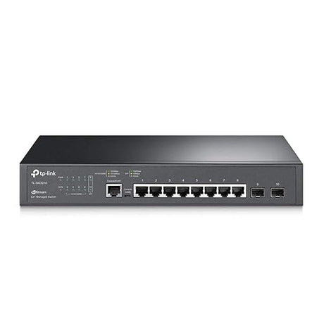 TP-Link TL-SG3210 v3 | 8 Port Gigabit Switch, 2 SFP Slots | Omada SDN Integrated | L2+ Smart Managed | IPv6 | Static Routing | L2/L3/L4 QoS, IGMP & LAG | 5 Year Manufacturer Warranty