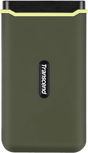 Transcend 2TB USB 3.2 Gen 2x2 USB Type-C ESD380C Portable SSD Solid State Drive TS2TESD380C, Green