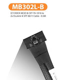 ICY DOCK MCIO 8i SFF-TA-1016 to 2X Oculink 4i SFF-8611 Cable - 0.5M | MB302L-B