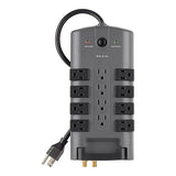 Belkin Surge Protector w/ 8 Rotating & 4 Standard Outlets (Pack of 5) - 8ft Sturdy Extension Cord with Flat Pivot Plug for Home, Office, Travel, & Desktop - Power Strip - 4320 Joules 5 Pack