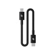 Beats USB-C to USB-C Woven Short Cable Fast Charging Durable/Tangle-Free Compatible Charger for Apple & Android Devices (20 cm) - Bolt Black Bolt Black (20 cm)