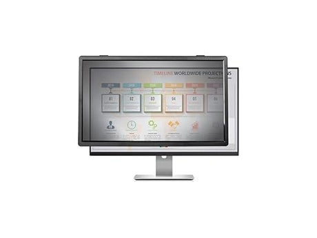 Rocstor - PV0027-B1 - Rocstor PrivacyView Privacy Screen Filter Black - for 24 Widescreen LCD Monitor - 16:10 - Dust Resistant, Fingerprint Resistant, Scratch Resistant, Damage Resistant - Black