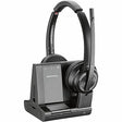 Poly Savi 8220 Office Stereo DECT 1920-1930 MHz Headset TAA - Microsoft Teams Certification - Stereo - Wireless - DECT - 590 ft - 32 Ohm - 20 Hz - 20 kHz - On-ear, Over-the-head - Binaural - Supra-aur