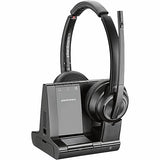 Poly Savi 8220 Office Stereo DECT 1920-1930 MHz Headset TAA - Microsoft Teams Certification - Stereo - Wireless - DECT - 590 ft - 32 Ohm - 20 Hz - 20 kHz - On-ear, Over-the-head - Binaural - Supra-aur