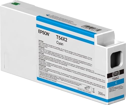 Epson T54X2 Tracer Ink Cartridge for SureColor SC-P6000 P7000 P8000 P9000 Cyan 350 ml (Replaces T8242)