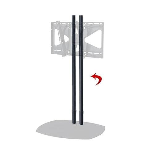 Premier Mounts Extra Dual Poles for Plasma Display Floor Stands Height: 72, Pole Finish: Black