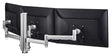 Atdec Triple Monitor arm Desk Mount - Flat and Curved up to 24in - VESA 75x75, 100x100 - Built-in arm Rotation Limiter - Quick Display Release - Tool-Free Adjustable Monitor Height, tilt, pan AWMS-3-13714-F-W
