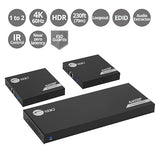 SIIG 1x2 HDMI Splitter Over Cat6 Extender with Loopout, IR, ARC & RS-232, 4K HDMI Splitter, CAT Extension up to 230ft (70m), 4K60Hz with HDR, Auto Extractor, EDID (CE-H27911-S1)