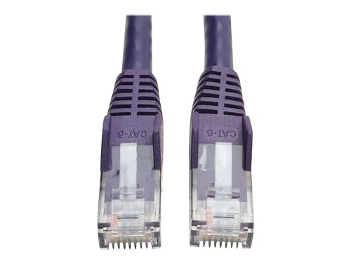 Tripp Lite 14ft Cat6 Patch Cable Mm Purple Gigabit Molded Snagless Pvc Rj45