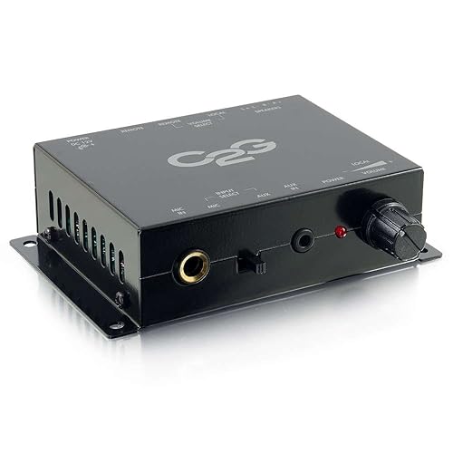 C2G 40914 Compact Amplifier with External Volume Control, TAA Compliant 30W