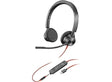 Poly Headphones with Microphone Blackwire 3325 Black