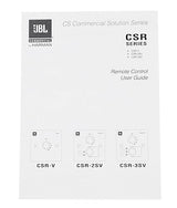 JBL Professional CSR-V-WHT Wall Controller with Volume Control for use with CSM-21, CSM-32, All CSMA, White