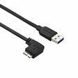 StarTech.com 2m 6 ft Slim Micro USB 3.0 Cable M/M - Left-Angle Micro-USB - USB 3.0 A to Micro B - Angled Micro USB - USB 3.1 Gen 1 (5Gbps) (USB3AU2MLS) 6 ft / 2m Left Angled Connector