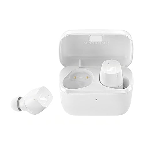 Sennheiser CX True Wireless Earbuds - Bluetooth in-Ear Headphones for Music and Calls with Passive Noise Cancellation, Customizable Touch Controls, Bass Boost, IPX4 and 27-Hour Battery Life, White