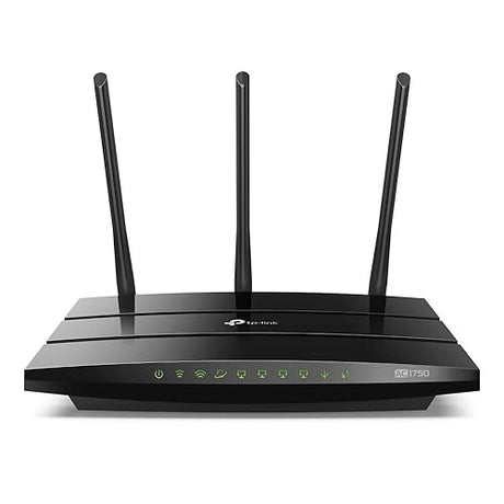 TP-Link AC1750 Dual Band Wireless AC Gigabit Router, 2.4GHz 450Mbps + 5Ghz 1300Mbps, 1 USB 2.0 Port, IPv6, Guest Network, WPS (Archer C7), Black