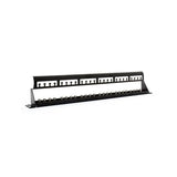 Panduit CP24WSBLY 24-Port Flat Patch Panel, Black