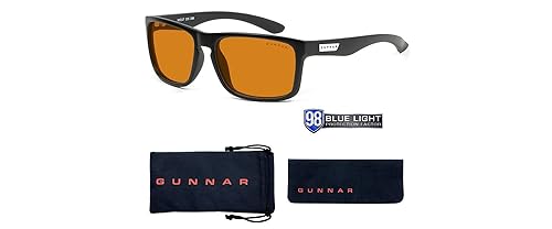 Gunnar Unisex's Amber Max Blue Light Blocking Computer Glasses, One Size