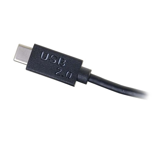 C2G 29470 USB 2.0 USB-C to DB9 Serial RS232 Adapter Cable, TAA Compliant, Black (3.28 Feet, 1 Meter)