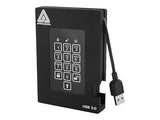 Apricorn Aegis Fortress FIPS 140-2 Level 2 Validated 1TB 256-Bit Encrypted USB 3 Hard Drive (A25-3PL256-2000F)