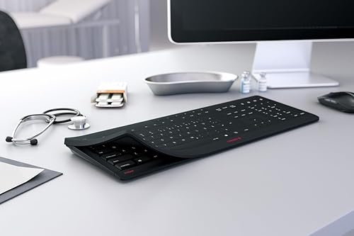 Cherry Stream Protect Keyboard. Classic Stream with Membrane Cover Removable and Washable.