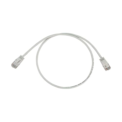 Tripp Lite Cat6a 10G Ethernet Cable, Snagless Molded Slim UTP Network Patch Cable (RJ45 M/M), White, 3 Feet / 0.9 Meters, Manufacturer's Warranty (N261-S03-WH)