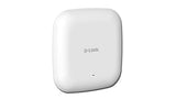 D-Link Nuclias Connect AC1300 Wave 2 Dual-Band PoE Access Point, MU-MIMO, Gigabit Port, Wall or Ceiling Mount, Supports 802.3af PoE, WiFi Bridge Mode, 16 SSID (DAP-2610), white AC1300 Access Point