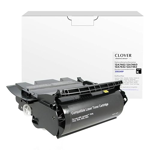 Clover Remanufactured Toner Cartridge Replacement for Lexmark T630/T632/T634/X632/X634 | Black | High Yield