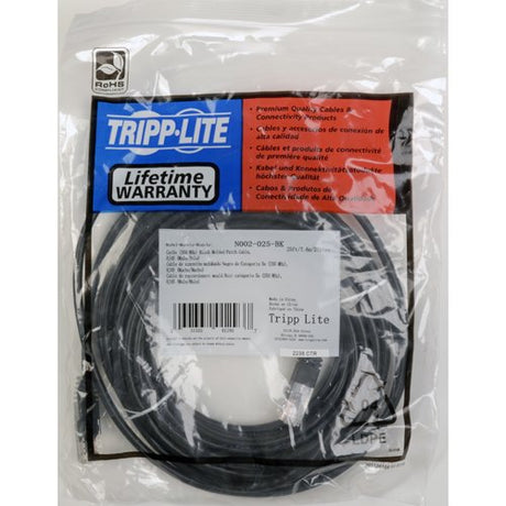 Tripp Lite N002-001-BK 1 Feet Cat5e 350MHz Molded Patch Cable RJ45M/M (Black )
