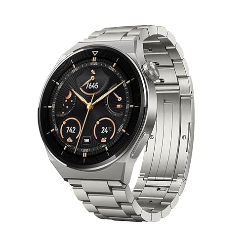 HUAWEI Watch GT 3 Pro 46mm Smartwatch, Titanium Body, Sapphire Watch Dial 46mm GT3 Pro - Titanium
