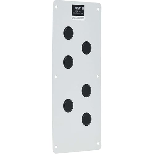 Tripp Lite - SRGP1KO - Tripp Lite SmartRack Cable Gland Plate for NEMA-Rated Enclosure Cabinets, 6 Ports (0.5 in.) - Cable Gland Plate - Metal, Low Density Polyethylene (LDPE)
