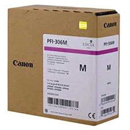 Canon 6659B001AA, PFI-306M Magenta Ink Cartridge, 330 mL