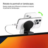 Belkin iPhone MagSafe Continuity Camera Mount for Mac Desktops & Displays, Compatible with iMac 2017 & Later, iMac Pro 2017, Studio Display, Pro Display XDR, iPhone Series