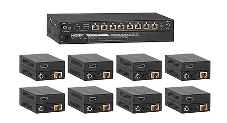 KanexPro HDMIÂ 1x8 Distribution Amplifier Over CAT5e/6 Outputs