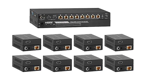 KanexPro HDMIÂ 1x8 Distribution Amplifier Over CAT5e/6 Outputs