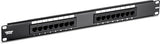 TRENDnet 16-Port Cat6 Unshielded Patch Panel, Rackmount, 1U 19, Cat3,Cat4,Cat5,Cat5e,Cat6 Compatible, 250Mhz Connection, Ideal For Copper Gigabit Ethernet Connections, Black, TC-P16C6