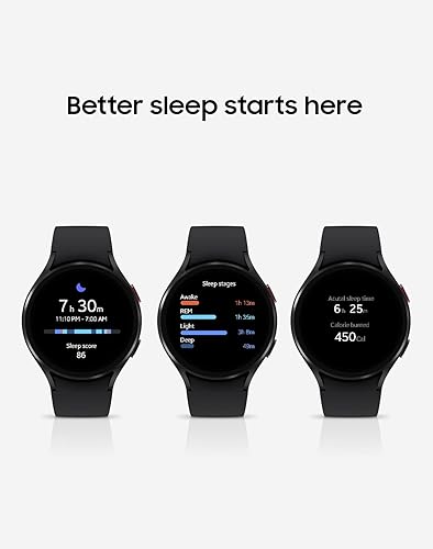 SAMSUNG Galaxy Watch 4 40mm Smartwatch with ECG Monitor Tracker for Health, Fitness, Running, Sleep Cycles, GPS Fall Detection, LTE, US Version, Black Black 40mm LTE