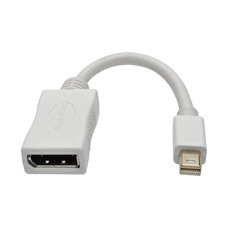 Tripp Lite 6in Mini DisplayPort 1.2a to DisplayPort Video Adapter Converter Cable 4Kx2K @ 60Hz M/F 6 White (P139-06N-DP-V2B)