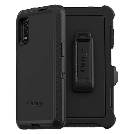 OtterBox Galaxy XCover Pro (Non-retail/Ships in Polybag) Defender Series Case - Non-retail/Ships in Polybag - BLACK, rugged & durable, with port protection, includes holster clip kickstand Black Defender Defender