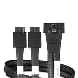 ICY DOCK MCIO 8i SFF-TA-1016 to 2X Oculink 4i SFF-8611 Cable - 0.5M | MB302L-B