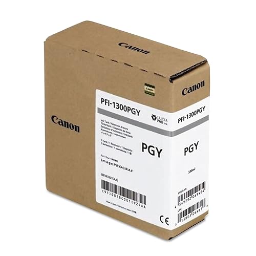 Canon 0818C001aa (Pfi-1300) Ink (Photo Gray) in Retail Packaging