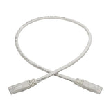 Tripp Lite 2ft Cat6 Gigabit Molded Patch Cable RJ45 M/M 550MHz 24 AWG White (N200-002-WH) 2 ft. White