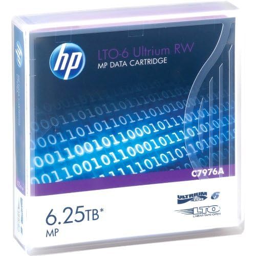 Hewlett-Packard Enterprise Hp C7976A LTO 6 Ultrium (2.5/6.25 TB) MP RW Data Cartridge