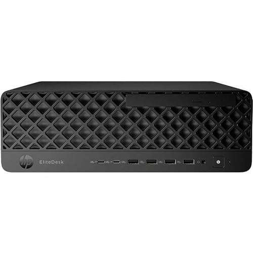 HP EliteDesk 8 G1i Desktop Computer - Intel Core Ultra 7 15th Gen 265 - vPro Technology - 32 GB - 1 TB SSD - Small Form Factor - Jack Black - Smart Buy - Intel Q870 Chip - Windows 11 Pro 64-bit - Inte