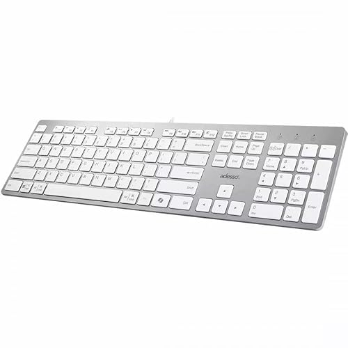 Adesso AKB-730UW Multi-os Scissor Switch Desktop Keyboard [white]
