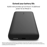 Belkin BoostCharge Plus 10k mAh Power Bank w/Integrated Lightning Cable & USB-C Cable - iPhone Charger - Battery Pack Portable Charger for iPhone 15 Pro Max, iPhone 15, iPhone 14, iPhone 13 - Black