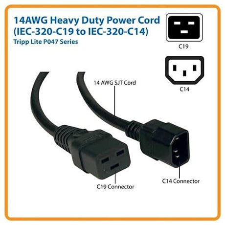 Tripp Lite P047-010 Power Extension Cable-230V AC 10'