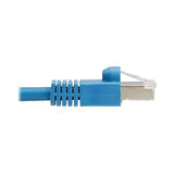 Tripp Lite Cat8 40G PoE Shielded Ethernet Cable, 9.8 Feet / 3 Meters, Flame-Resistant LSZH Jacket, Power Over Ethernet, Snagless RJ45, SSTP, Male-to-Male, Blue, (N272L-F03M-BL)