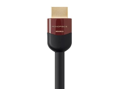 Monoprice High Speed HDMI Cable - 25 Feet - Black, Active, 4K @ 60Hz, 18Gbps, 28AWG, YUV 4:2:0, CL2 - Cabernet Ultra Series 25'